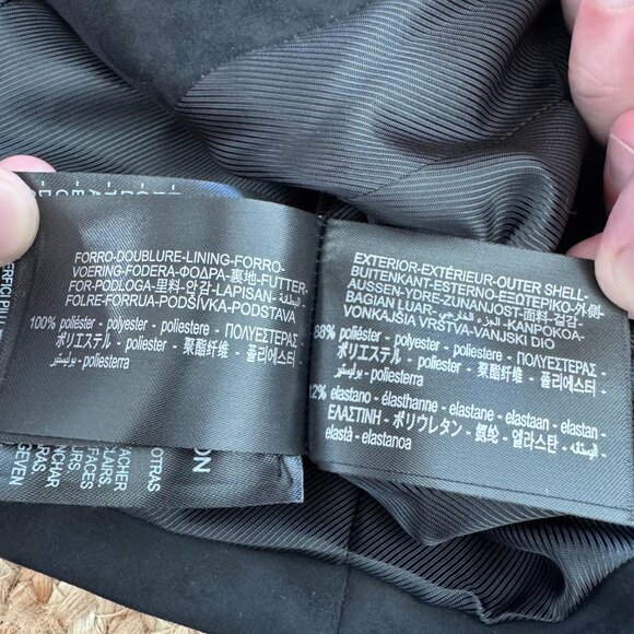 ZARA Black Faux Suede Cropped Jacket New without tags Size XS 🖤 - Picture 16 of 16